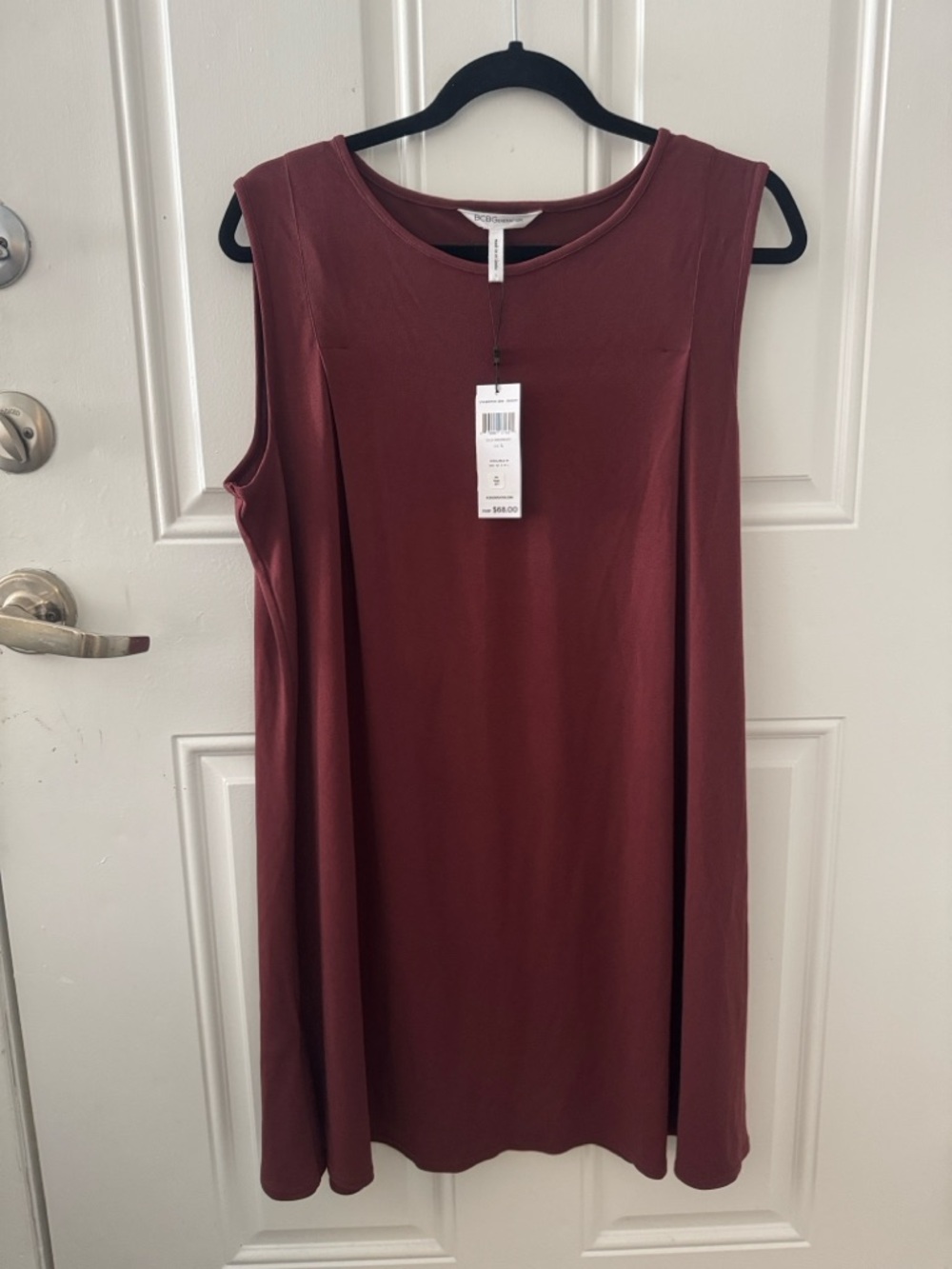 BCBGeneration Sleeveless Mini Dress in Burgundy